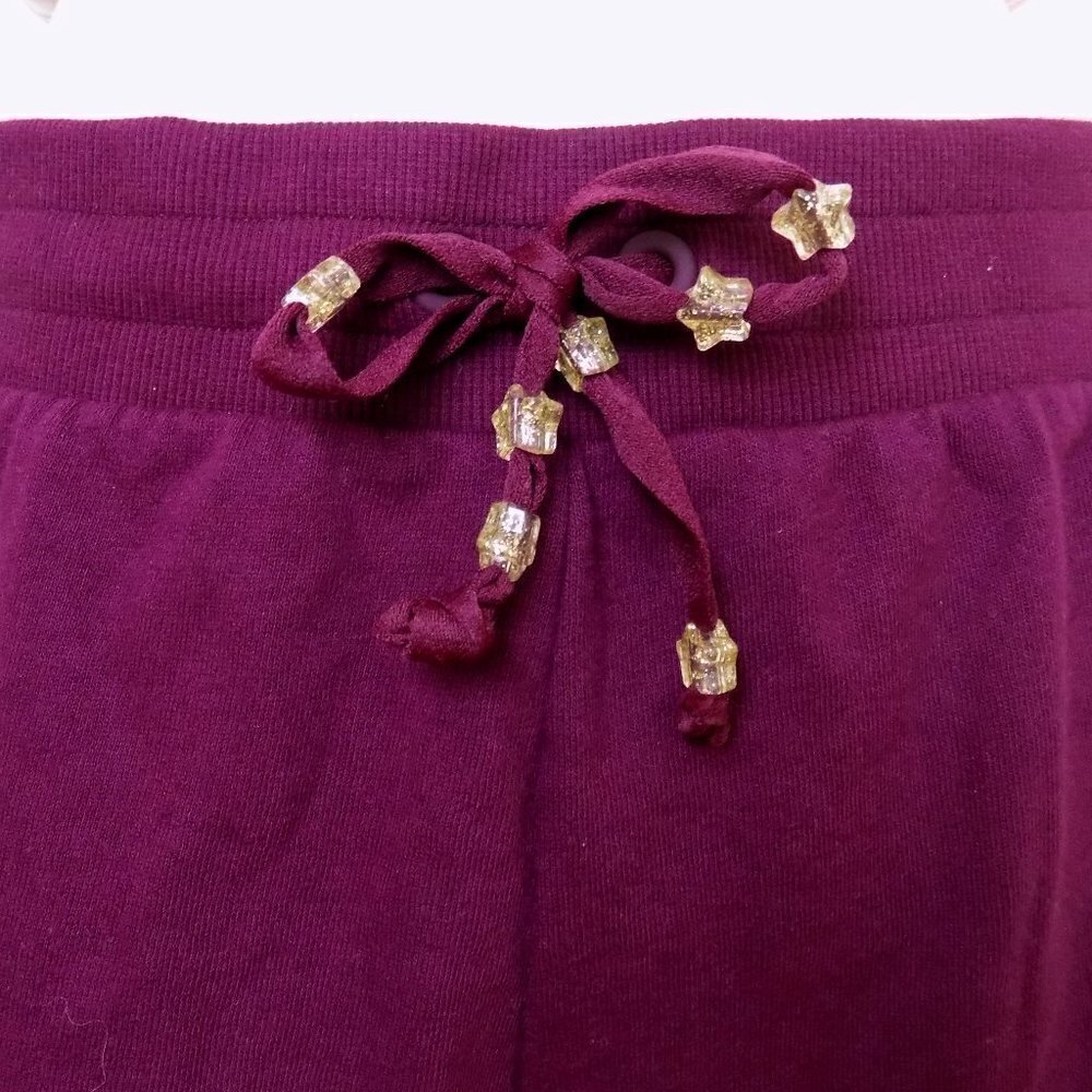 celestial lounge shorts upcycled reworked stars moon rainbow glitter beads - Picture 4 of 7